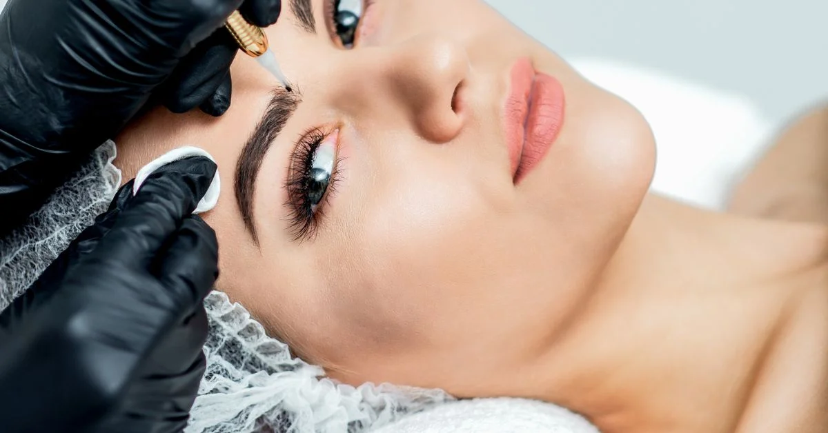 Microshading is a semi-permanent eyebrow tattooing technique that involves using a stippling method—tiny dots of pigment applied using either a manual hand tool or a cosmetic tattooing machine.
